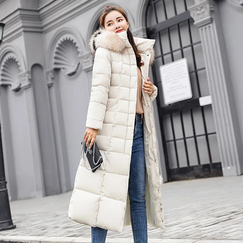 Winter Clothes Women Fur Parkas Quilted Jackets For Women Thicken Warm Long Coat Jacket Clothing Hooded Autumn Pdded Clothes