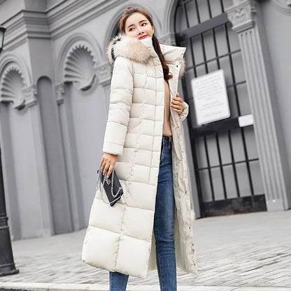 Winter Clothes Women Fur Parkas Quilted Jackets For Women Thicken Warm Long Coat Jacket Clothing Hooded Autumn Pdded Clothes