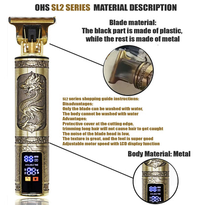 T9 Hair Clipper Repair Beard Shaving Body Hair Trimmer Clippers Electric Machine Men Haircut Machine 0mm Barber Shaver