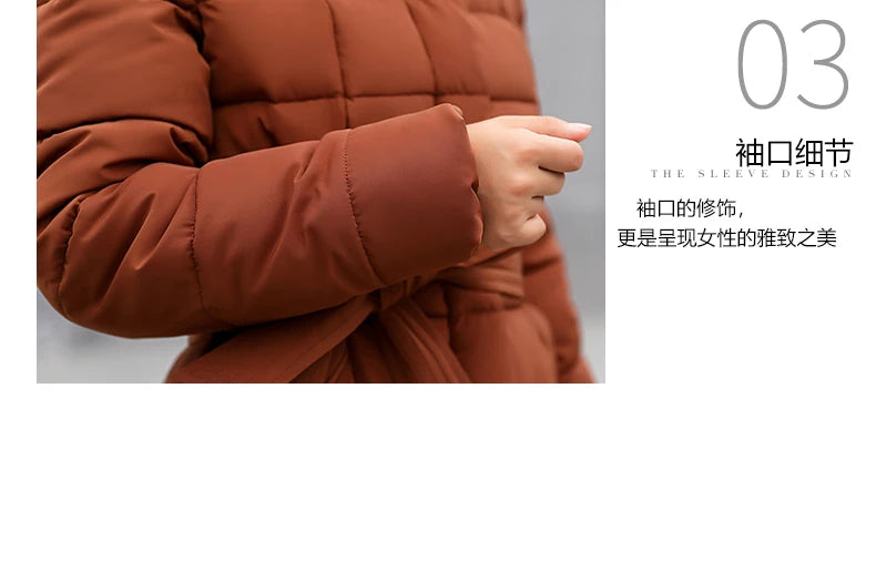 Winter Clothes Women Fur Parkas Quilted Jackets For Women Thicken Warm Long Coat Jacket Clothing Hooded Autumn Pdded Clothes