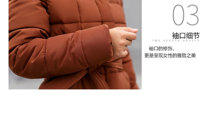 Winter Clothes Women Fur Parkas Quilted Jackets For Women Thicken Warm Long Coat Jacket Clothing Hooded Autumn Pdded Clothes