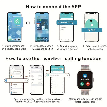 2025New Upgrad Smart Watch For Men Women 1.83Inch Full Touch Display BT Call Sports Monitoring SmartWatch For Android&IOS Phone