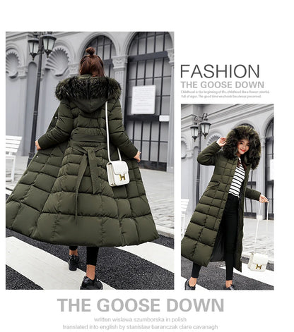 Winter Clothes Women Fur Parkas Quilted Jackets For Women Thicken Warm Long Coat Jacket Clothing Hooded Autumn Pdded Clothes