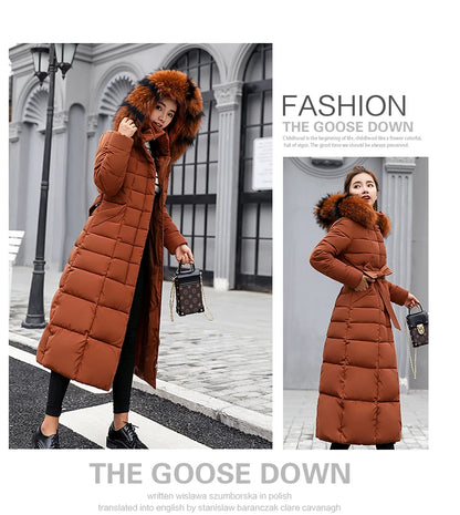 Winter Clothes Women Fur Parkas Quilted Jackets For Women Thicken Warm Long Coat Jacket Clothing Hooded Autumn Pdded Clothes