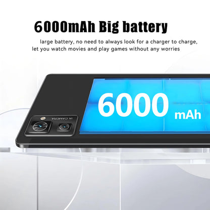 2025 New Upgraded Pad 10.1 Inch Android Tablets Octa Core 6GB RAM 128GB ROM Dual Network WiFi Dual Cameras Tablet PC 6000mAh