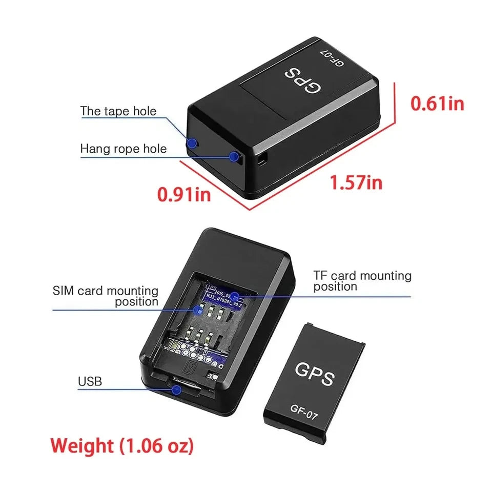 GF 07 Mini Car GPS Tracker Real-time GPS Tracking Device Magnetic SIM Message Positioner Anti-Theft Daily GPS Locator Device