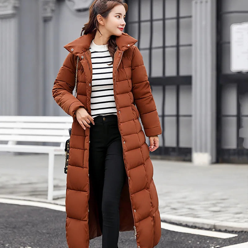 Winter Clothes Women Fur Parkas Quilted Jackets For Women Thicken Warm Long Coat Jacket Clothing Hooded Autumn Pdded Clothes