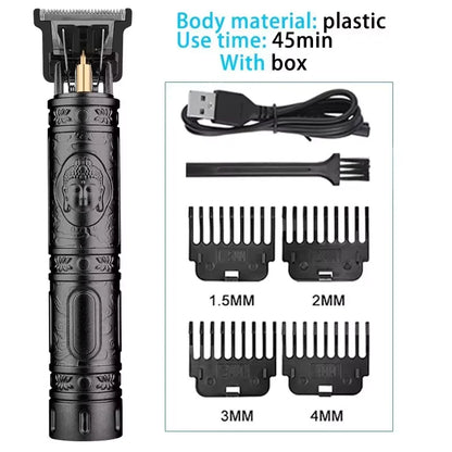 T9 USB Electric Hair Clipper For Men Hair Cutting Machine Rechargeable Man Shaver Trimmer Barber Technical Beard Trimmer