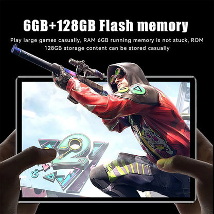 2025 New Upgraded Pad 10.1 Inch Android Tablets Octa Core 6GB RAM 128GB ROM Dual Network WiFi Dual Cameras Tablet PC 6000mAh