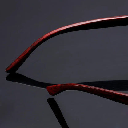 Trend Double Beam Rectangle Sunglasses Men Women Rimless Cut Edge Square Sun Glasses Fashion Frameless Wood Grain Shades UV400