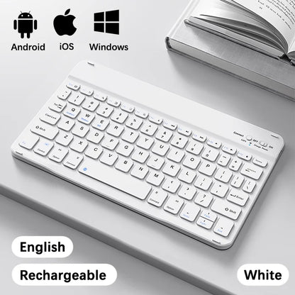 Wireless Bluetooth-compatible Keyboard For Android iOS Tablet Ultra-Thin 78 Keys Rechargeable Portable Compact Design for iPad
