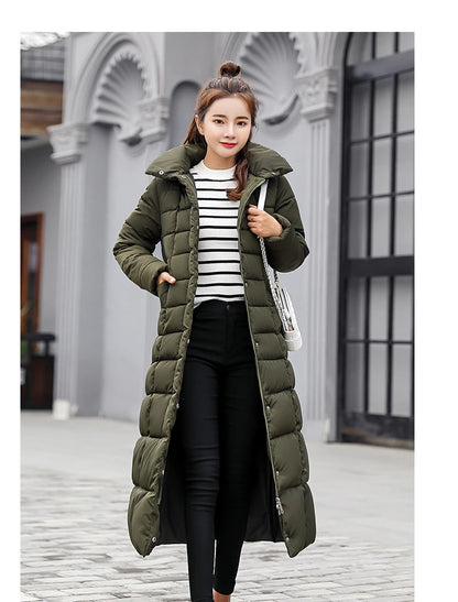 Winter Clothes Women Fur Parkas Quilted Jackets For Women Thicken Warm Long Coat Jacket Clothing Hooded Autumn Pdded Clothes