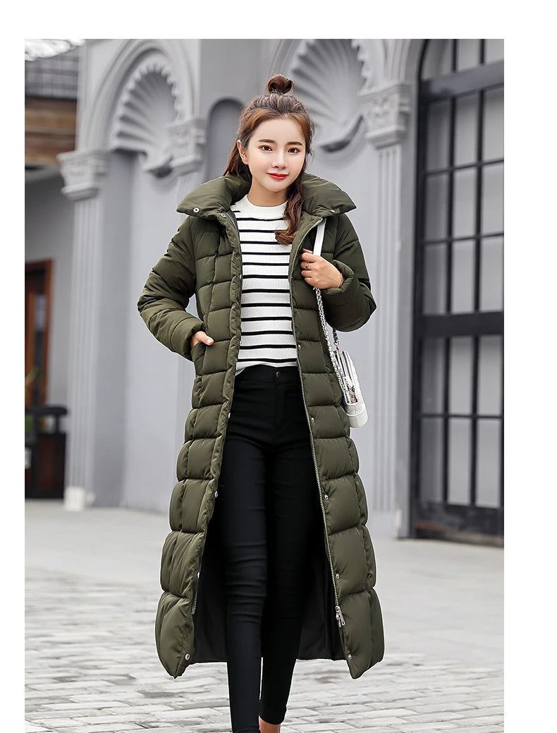 Winter Clothes Women Fur Parkas Quilted Jackets For Women Thicken Warm Long Coat Jacket Clothing Hooded Autumn Pdded Clothes