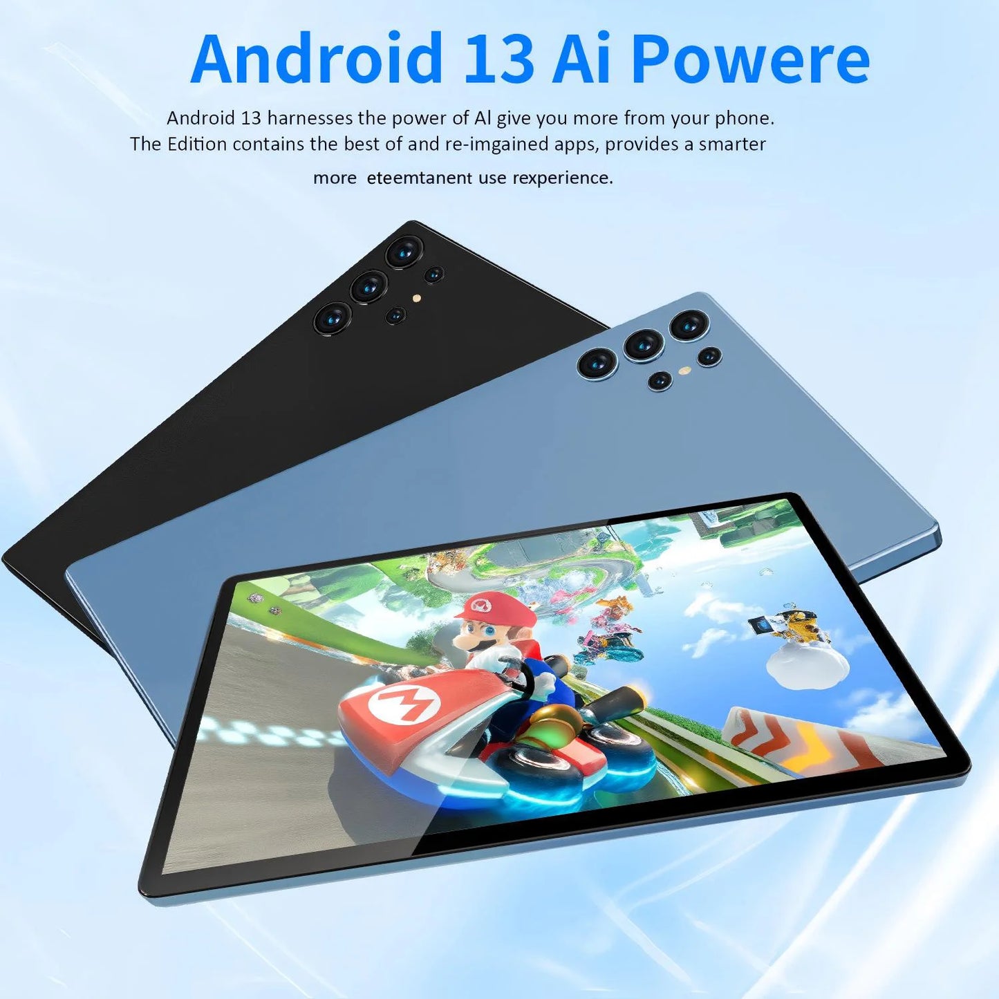 2025 New Upgraded Pad 10.1 Inch Android Tablets Octa Core 6GB RAM 128GB ROM Dual Network WiFi Dual Cameras Tablet PC 6000mAh