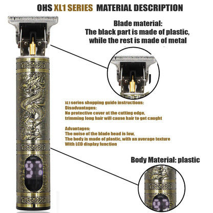 T9 Cordless Electric Hairber Shaver Hair Trimer Home Appliances Travel Barber Razors Shaving Machine for Men Trimmer Man