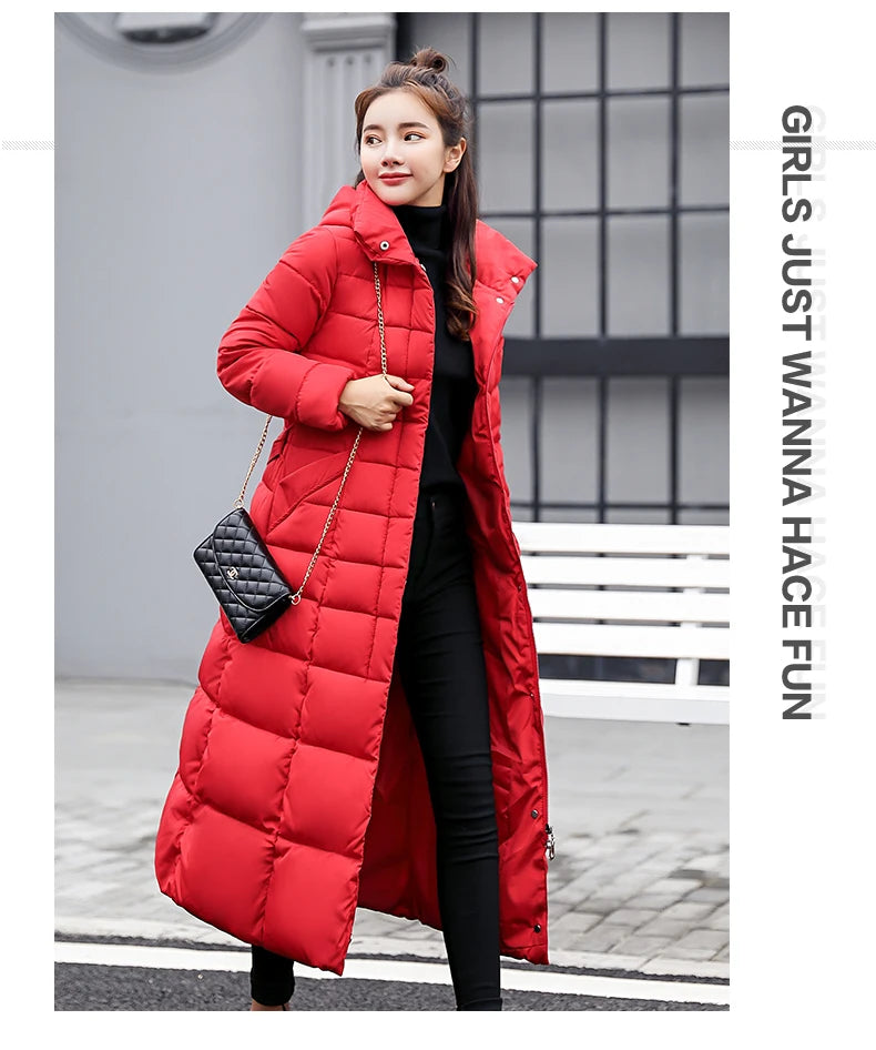 Winter Clothes Women Fur Parkas Quilted Jackets For Women Thicken Warm Long Coat Jacket Clothing Hooded Autumn Pdded Clothes
