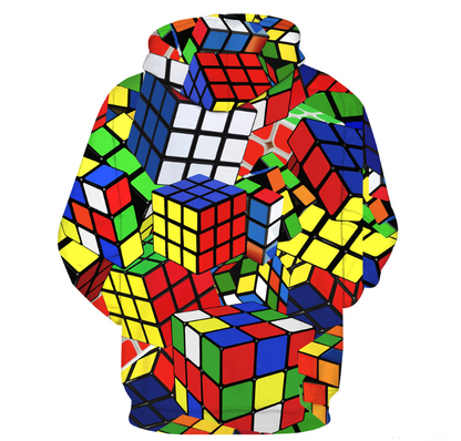 Trendy Digital Design Couples Hoodie