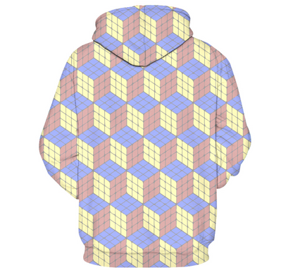 Trendy Digital Design Couples Hoodie