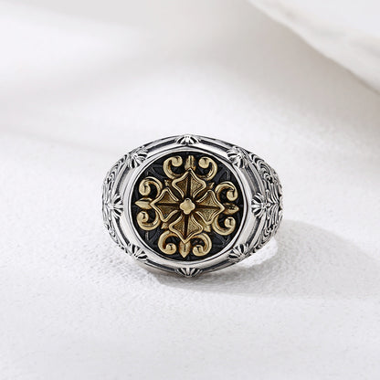 925 Sterling Silver Cross Design Ring