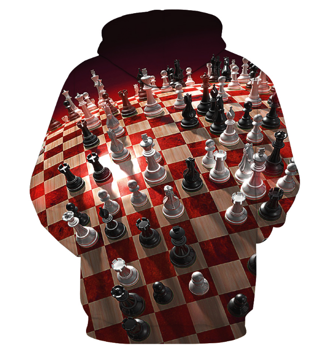 Trendy Digital Design Couples Hoodie