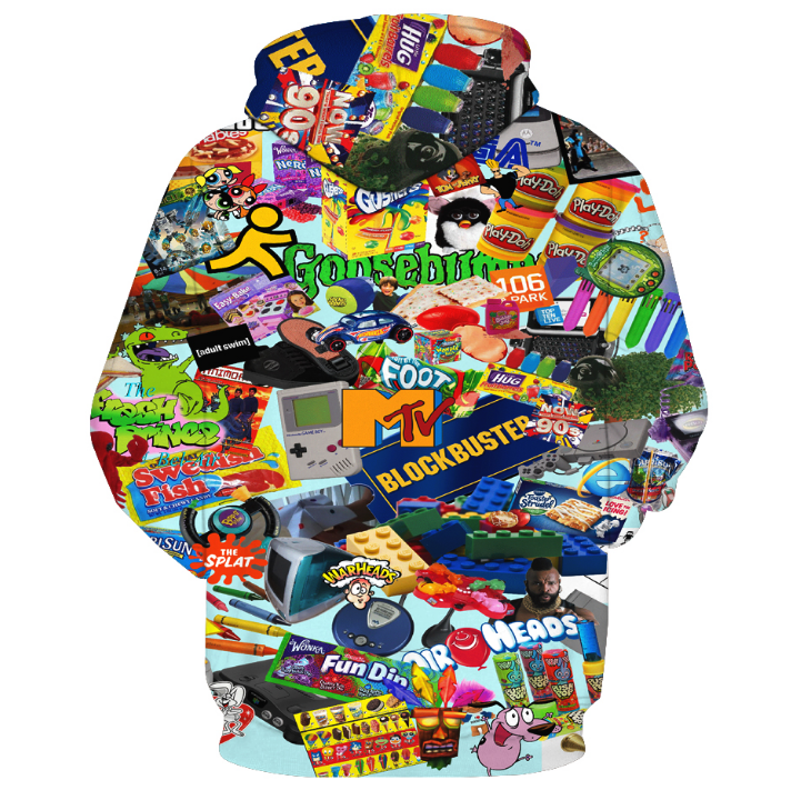 Trendy Digital Design Couples Hoodie