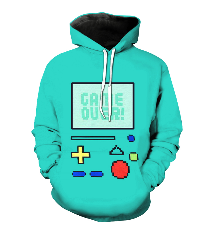 Trendy Digital Design Couples Hoodie